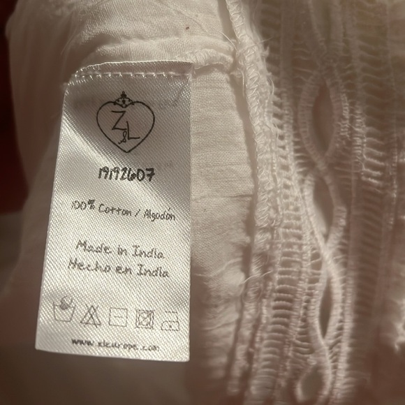 💗Z&L eyelet white blouse size S regencycore - Picture 9 of 12